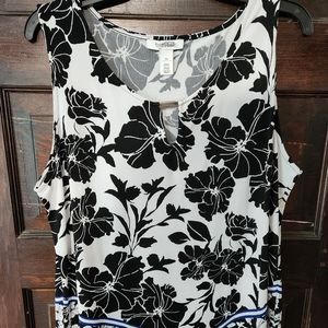 White house black market sleeveless blouse